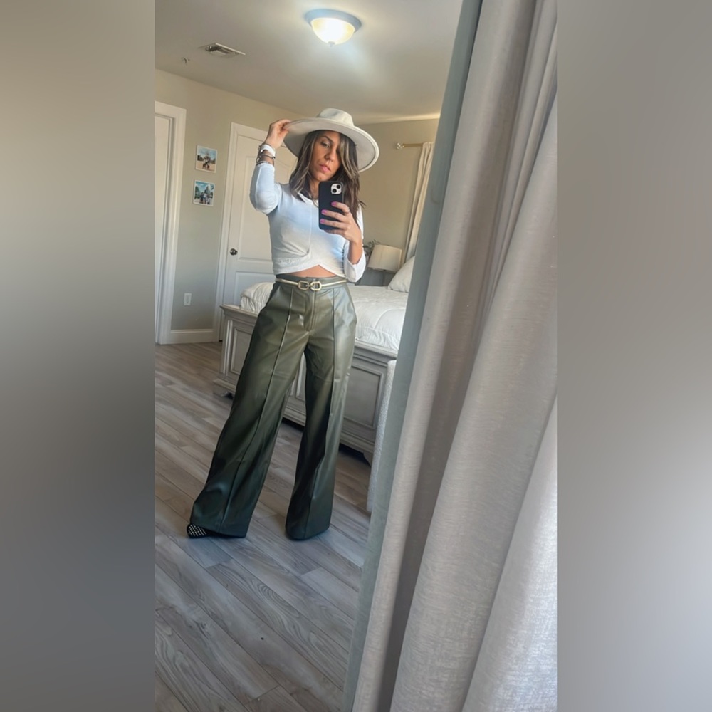 Faux Leather Pants